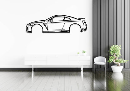GT-R R35 - Side View - Metal Wall Art - Metal Art