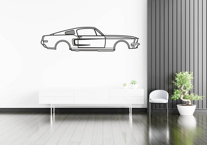Mustang Fastback - Metal Wall Art - Metal Art
