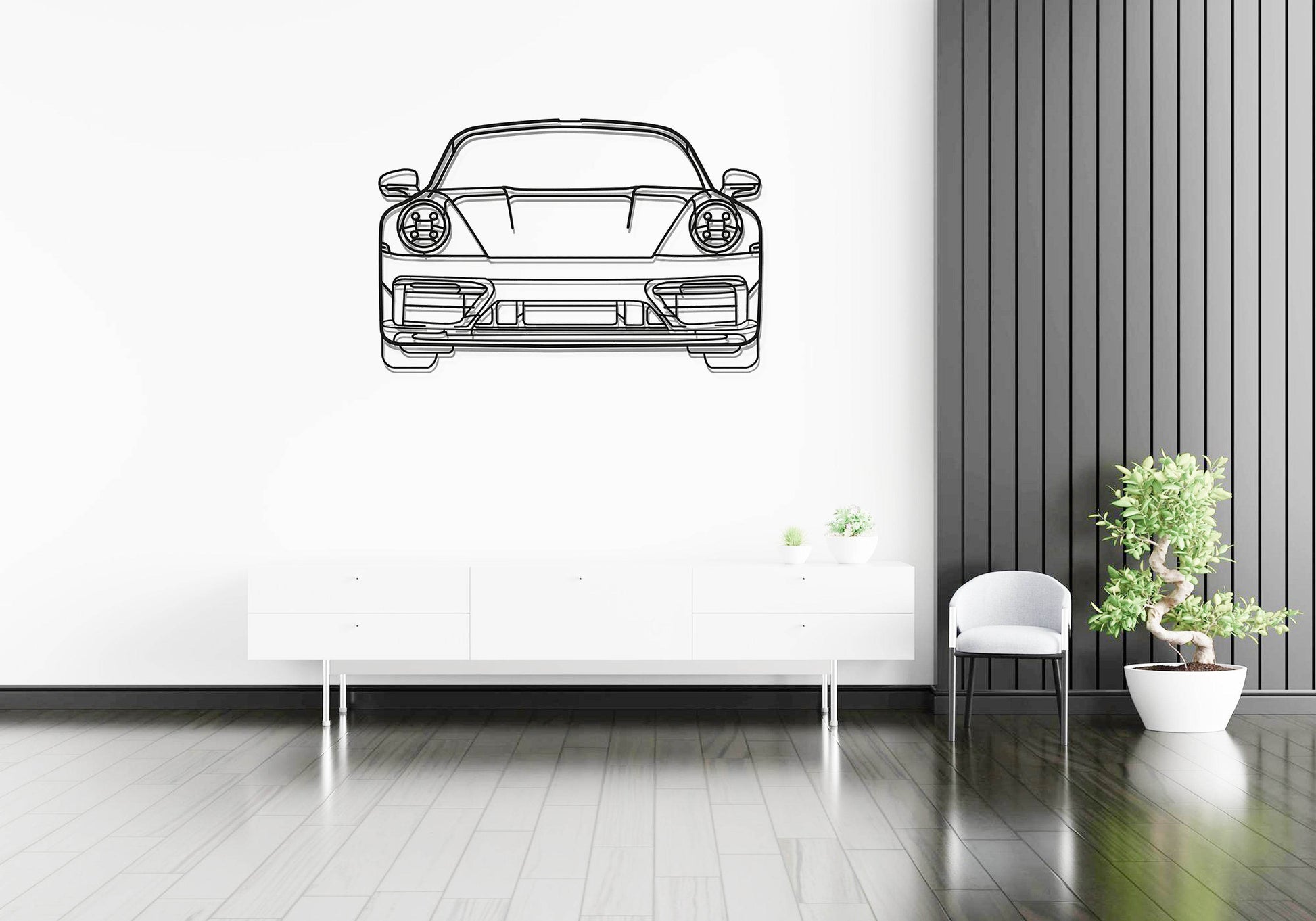 911 Model 992 Front - Metal Wall Art - Metal Art
