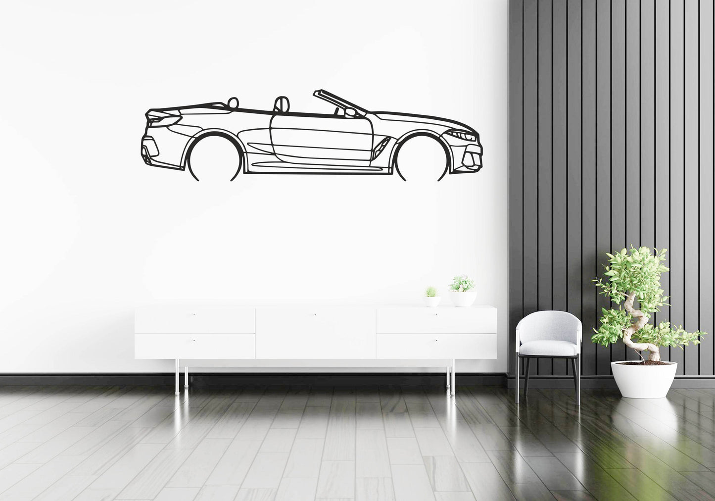 8 Series Convertible (G14) - Metal Wall Art - Metal Art