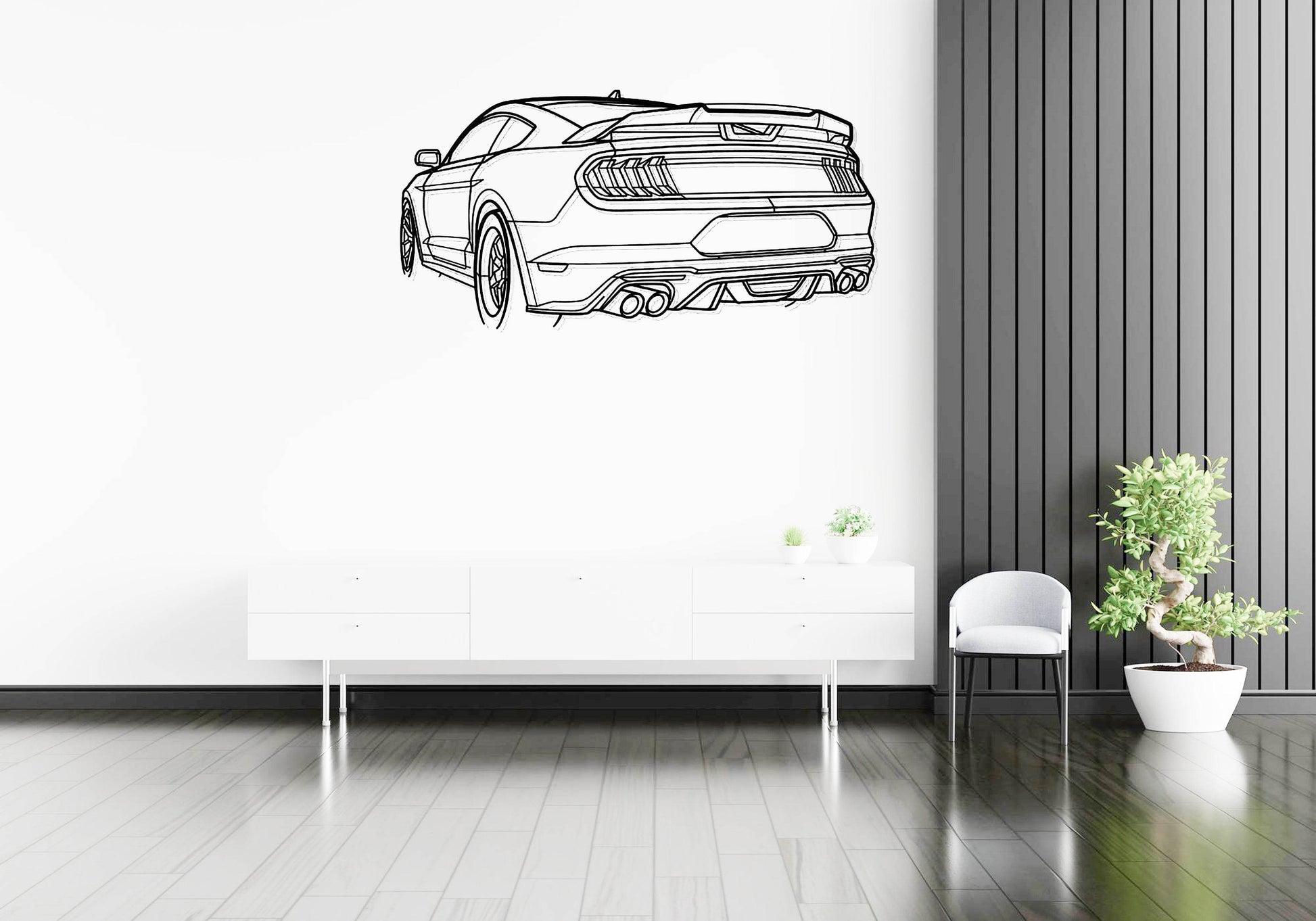 Mustang GT 2020 - Metal Wall Art - Metal Art