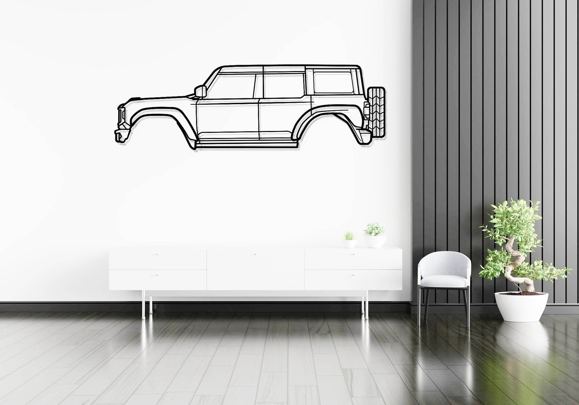 Bronco 4-door - Metal Wall Art - Metal Art