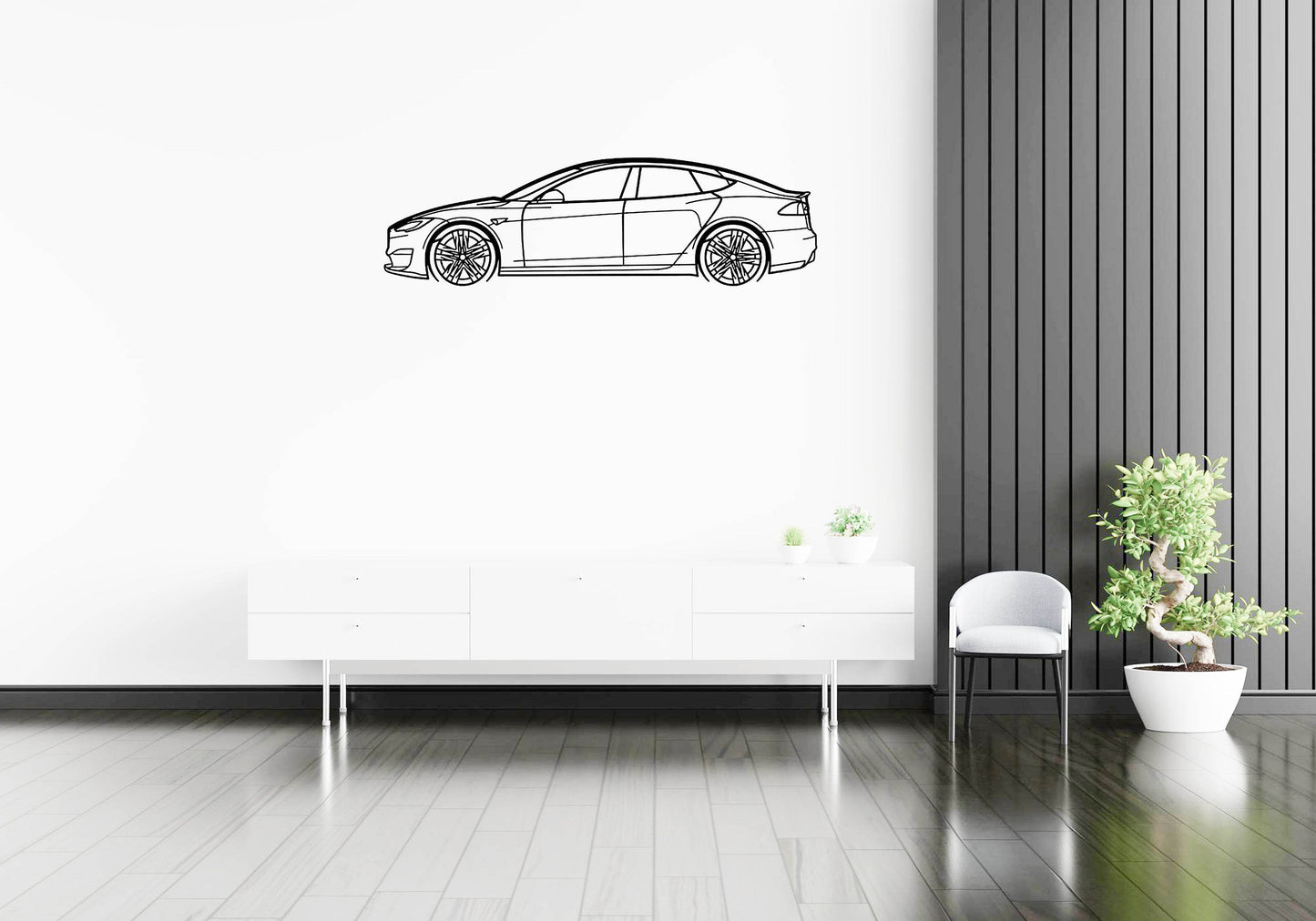 Model S Plaid 2022 - Metal Wall Art - Metal Art