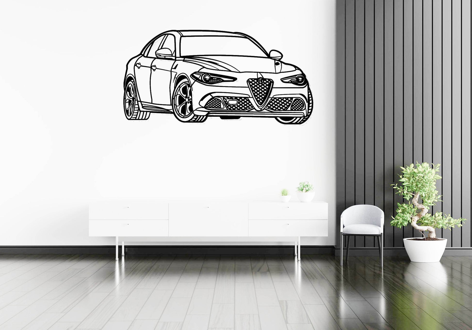 Guılıa Quadrıfoglıo Perspective - Metal Wall Art - Metal Art