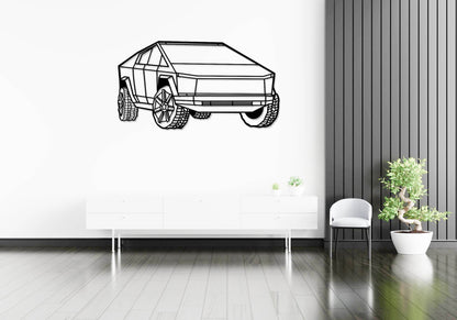 Cybertruck - Metal Wall Art - Metal Art