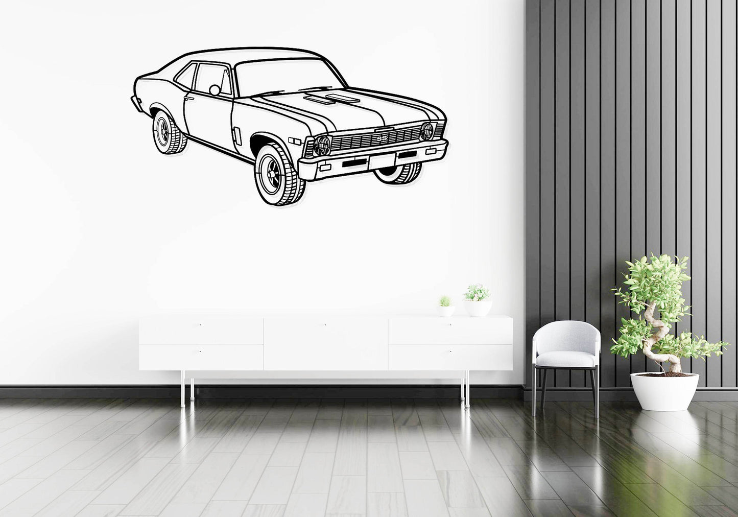 1969 Nova Yenko Perspective - Metal Wall Art - Metal Art