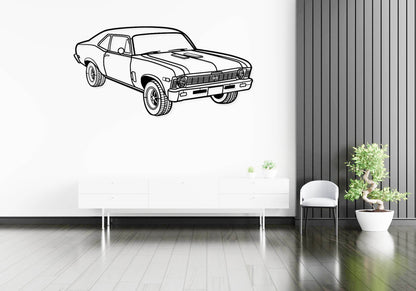 1969 Nova Yenko Perspective - Metal Wall Art - Metal Art