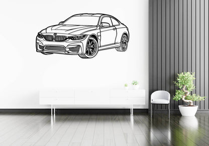 F82 M4 Perspective - Metal Wall Art - Metal Art