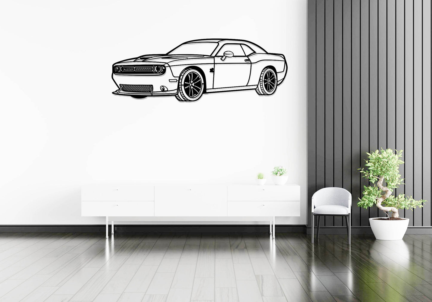 Challenger SRT Perspective - Metal Wall Art - Metal Art