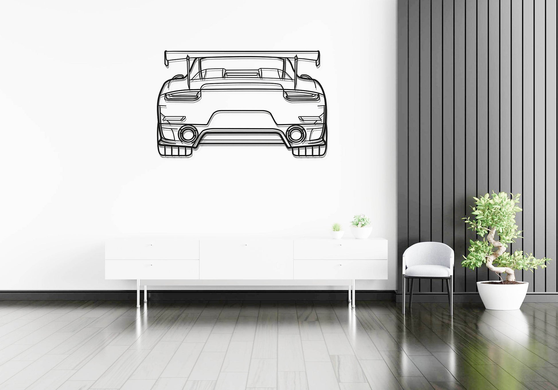 911 GT2 RS Model 991 - Metal Wall Art - Metal Art