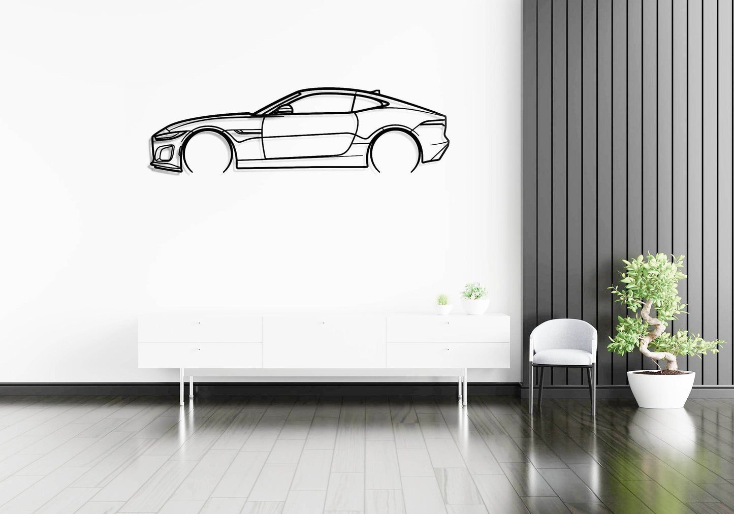 F Type P300 - Metal Wall Art - Metal Art