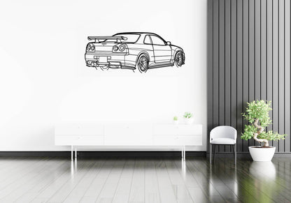 R34 GTR Nismo - Metal Wall Art - Metal Art