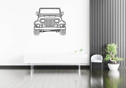 Wrangler Sahara 1988 - Metal Wall Art - Metal Art