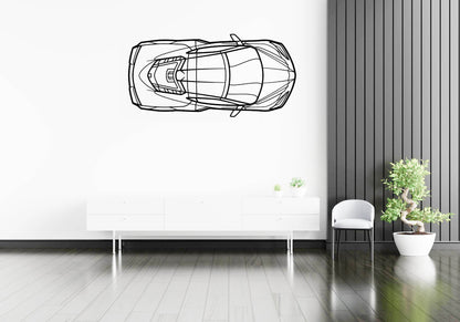 Corvette c8 TOP - Metal Wall Art - Metal Art