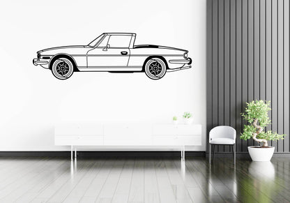 Triumph Stag Side View- Metal Wall Art - Metal Art