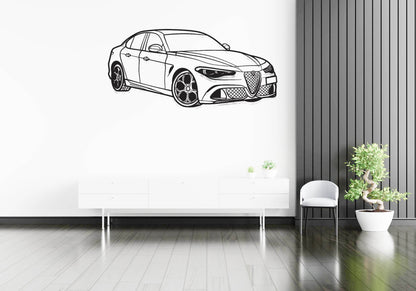 Giulia Quadrifoglio 100th Anniversary - Metal Wall Art - Metal Art