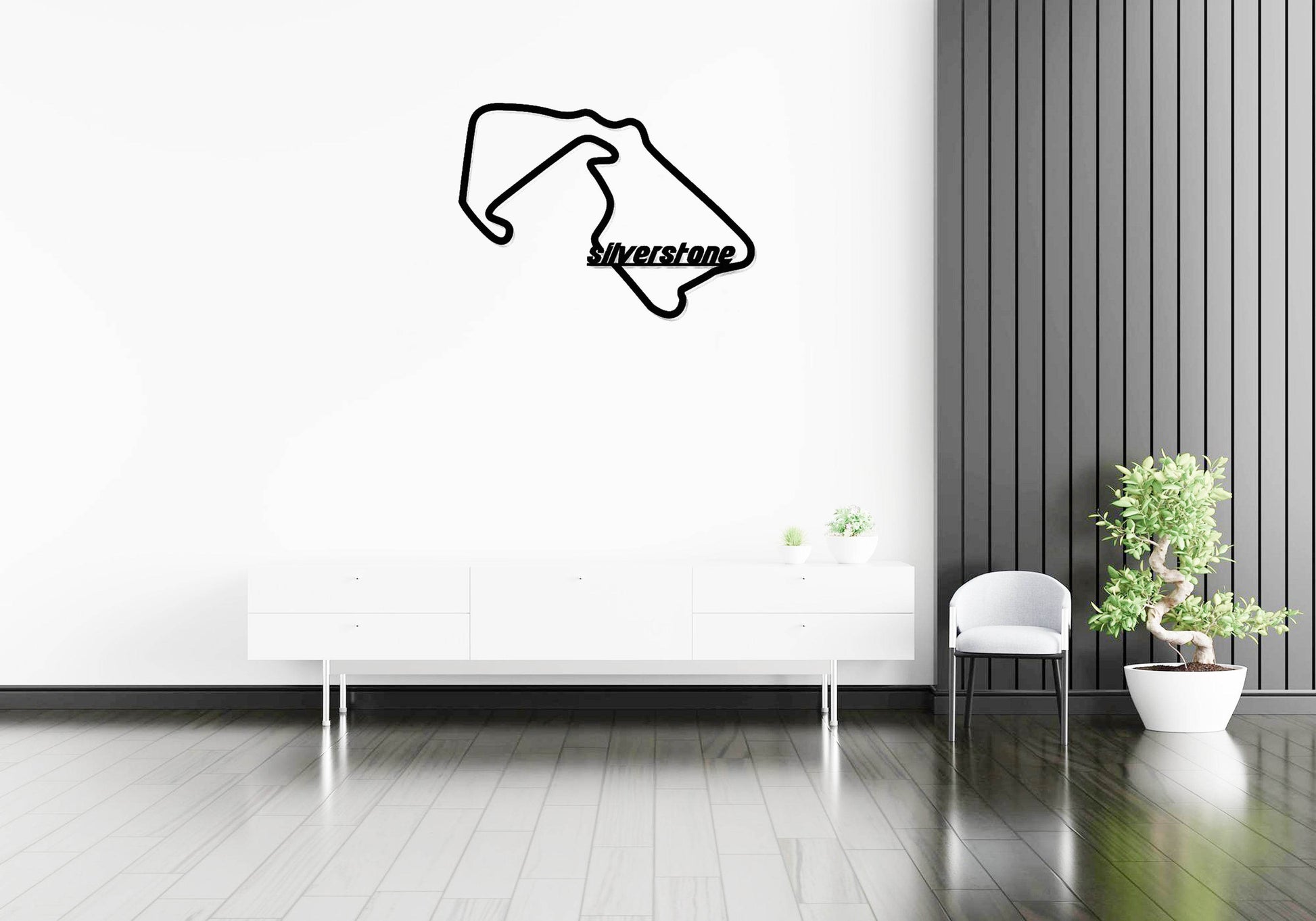 Silverstone Formula 1 Circuit - Metal Wall Art - Metal Art