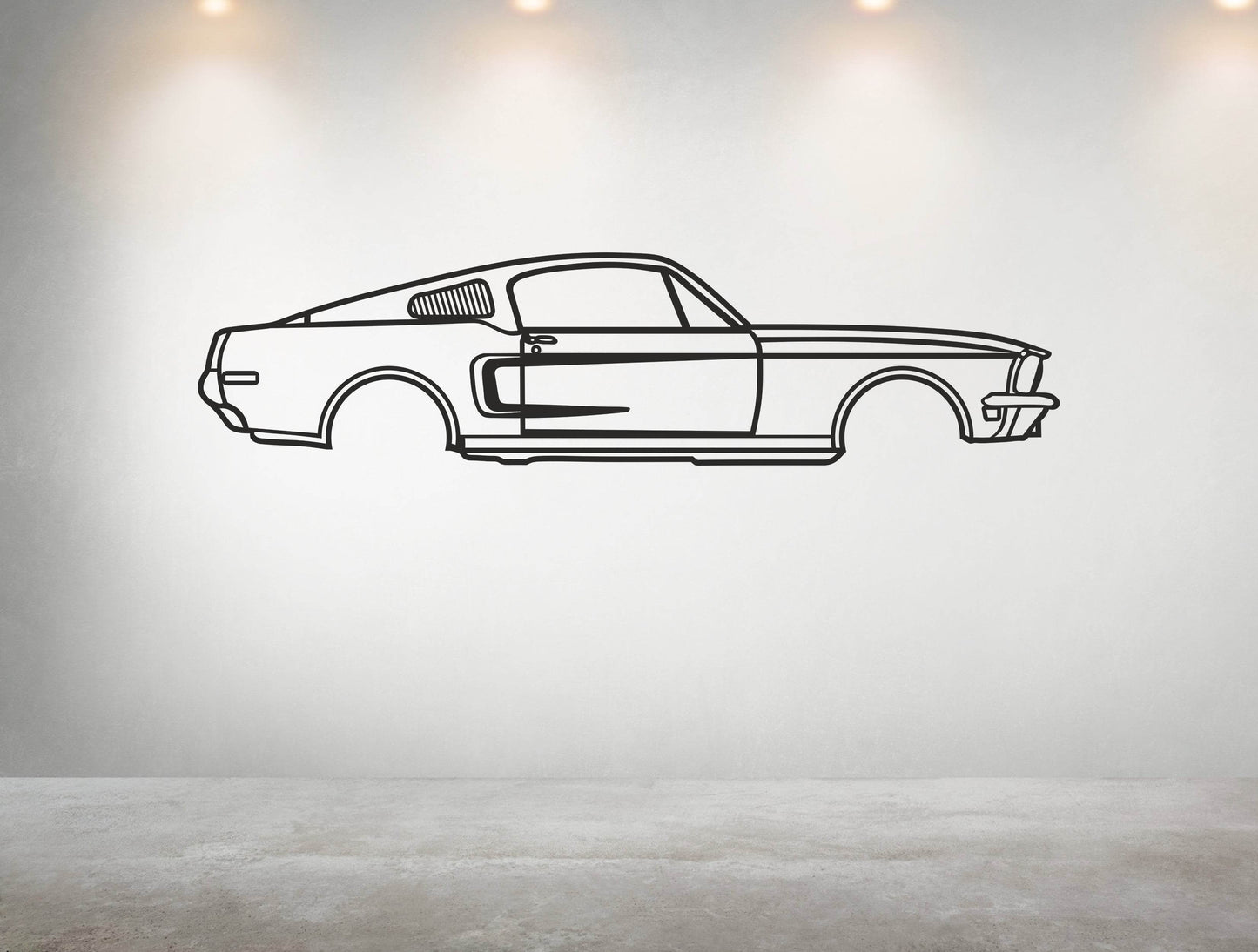 Mustang Fastback - Metal Wall Art - Metal Art