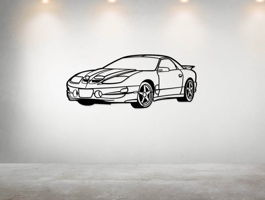 Firebird Trans Am WS6 - Metal Wall Art - Metal Art