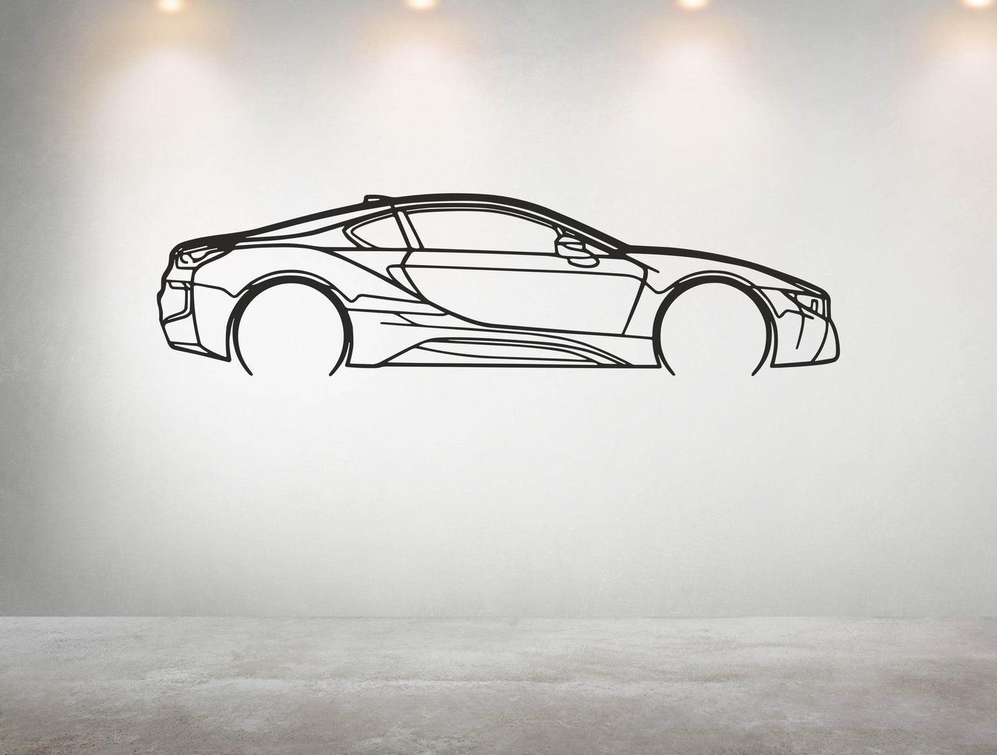 i8 Coupe - Metal Wall Art - Metal Art