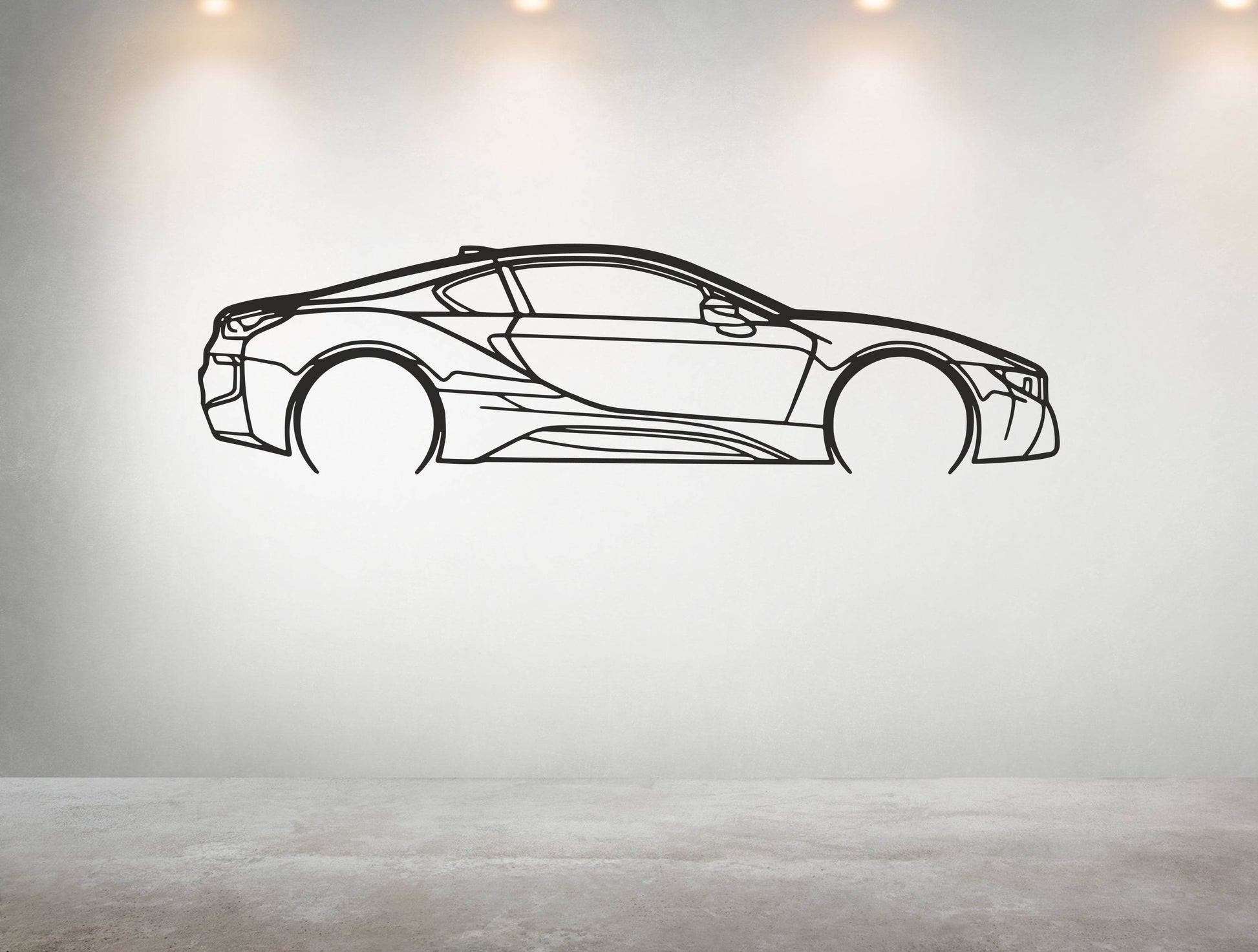 i8 Coupe - Metal Wall Art - Metal Art