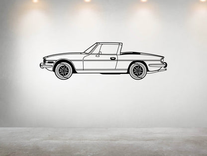 Triumph Stag Side View- Metal Wall Art - Metal Art