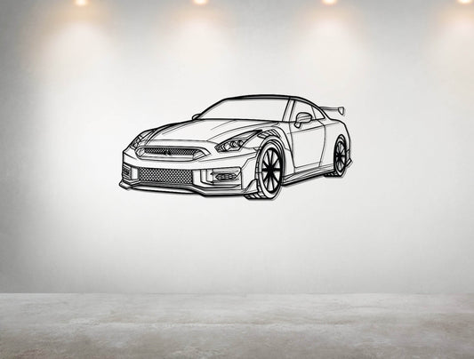 GT-R R35 - Metal Wall Art - Metal Art