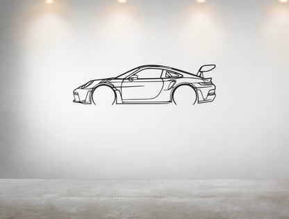911 GT3 RS 992 - Metal Wall Art - Metal Art