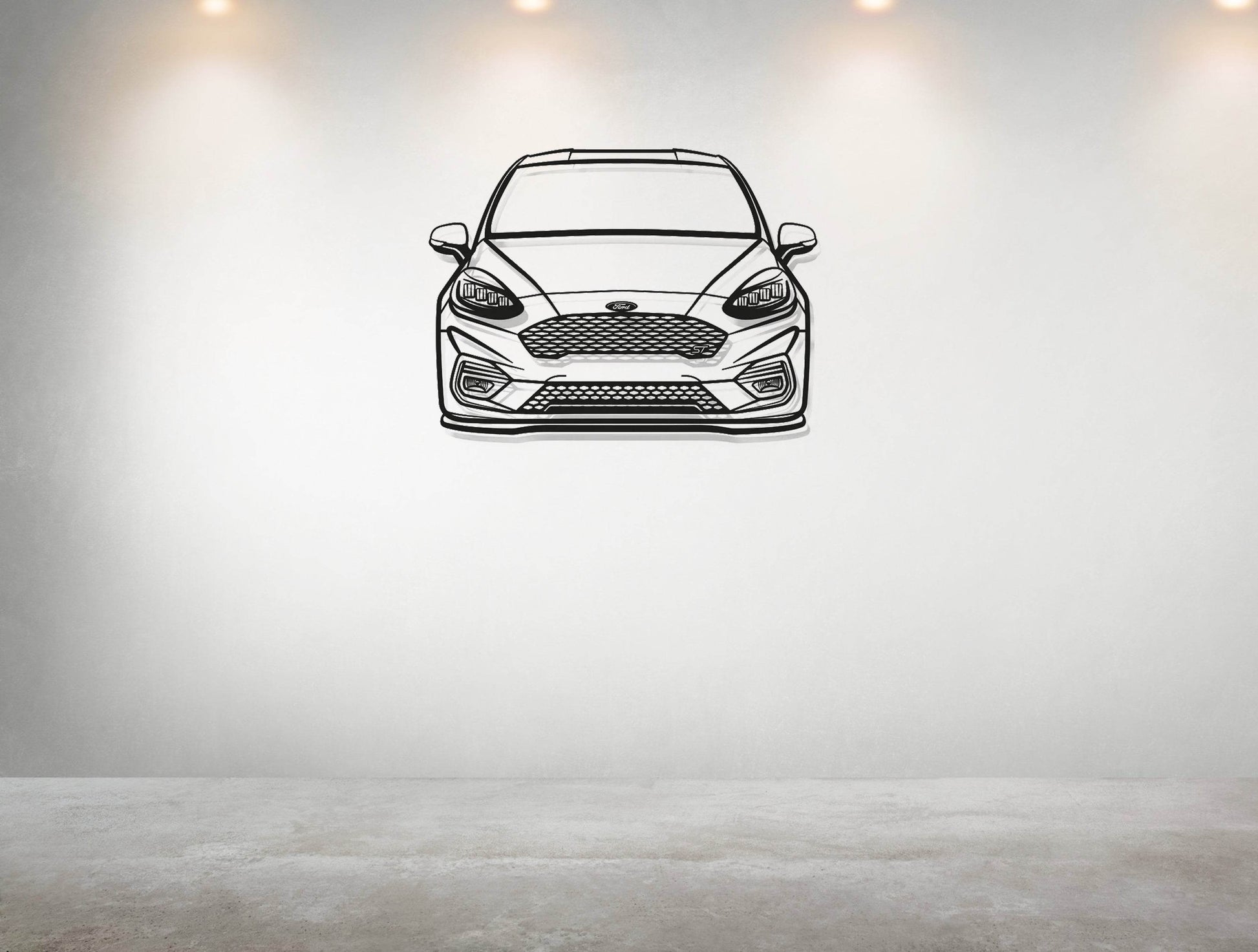 Fiesta MK8 Front - Metal Wall Art - Metal Art