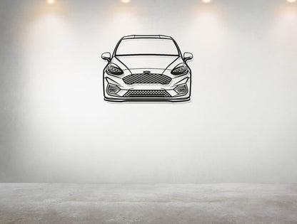 Fiesta MK8 Front - Metal Wall Art - Metal Art