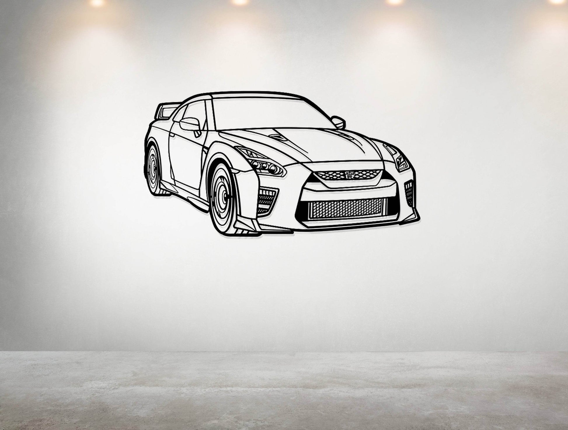 GT-R R35 Perspective - Metal Wall Art - Metal Art