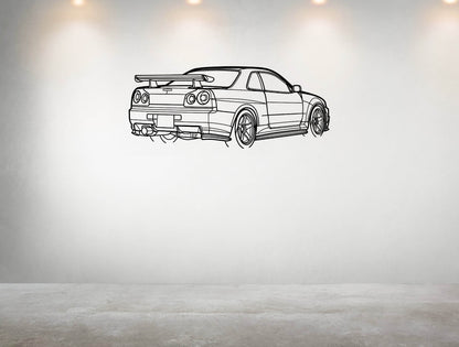 R34 GTR Nismo - Metal Wall Art - Metal Art