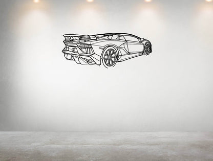 Aventador SVJ Roadster - Metal Wall Art - Metal Art