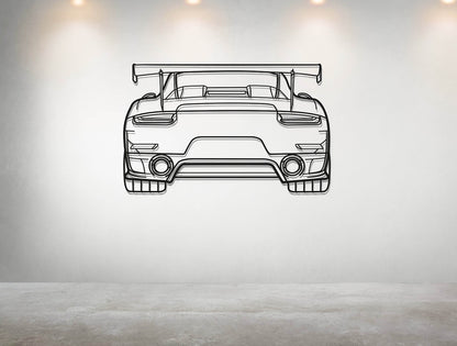 911 GT2 RS Model 991 - Metal Wall Art - Metal Art