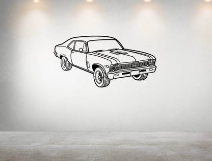 1969 Nova Yenko Perspective - Metal Wall Art - Metal Art