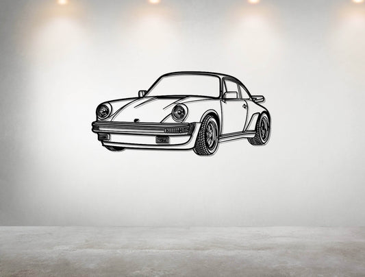 911 Turbo (930) - Metal Wall Art - Metal Art