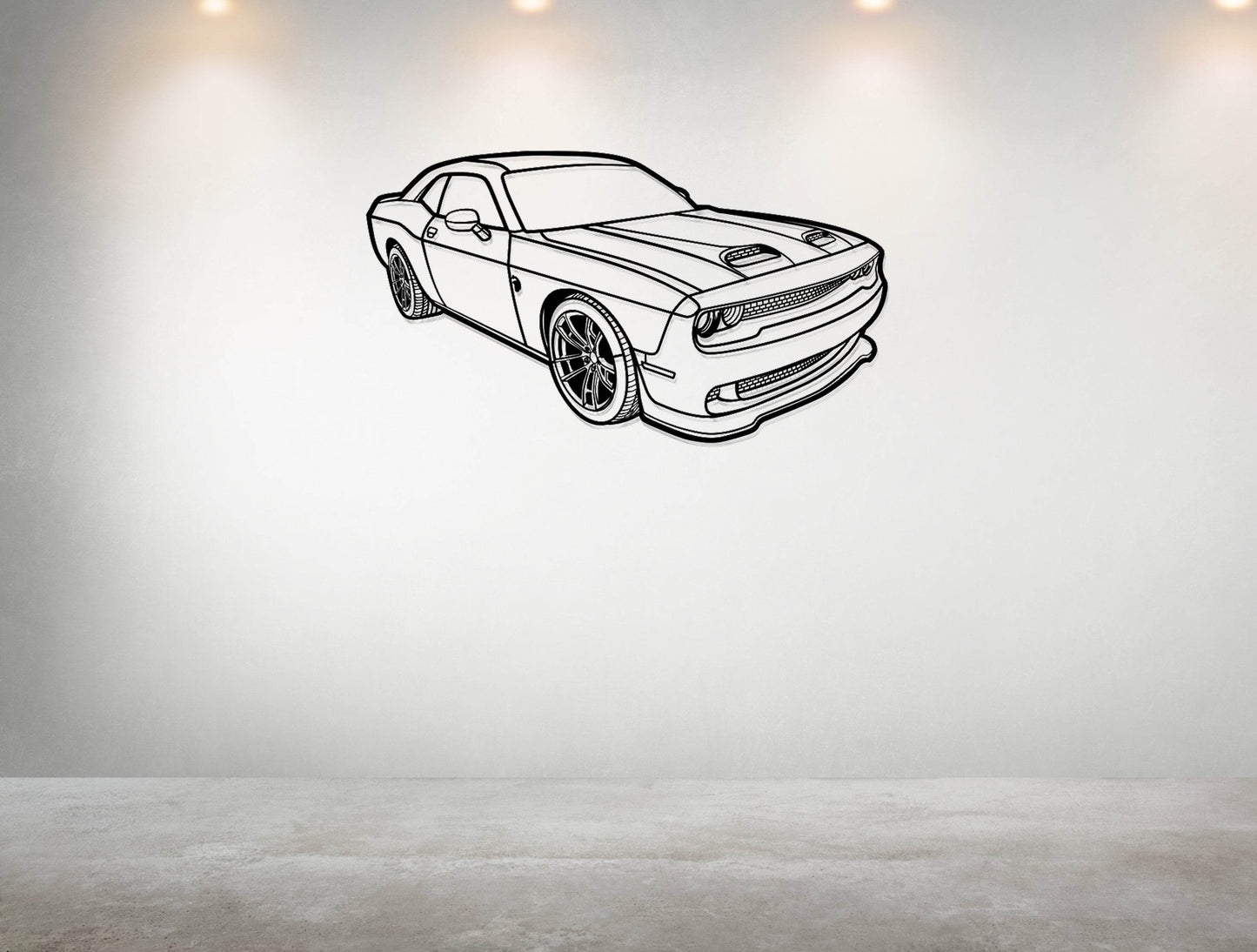 Challenger Hellcat Perspective - Metal Wall Art - Metal Art