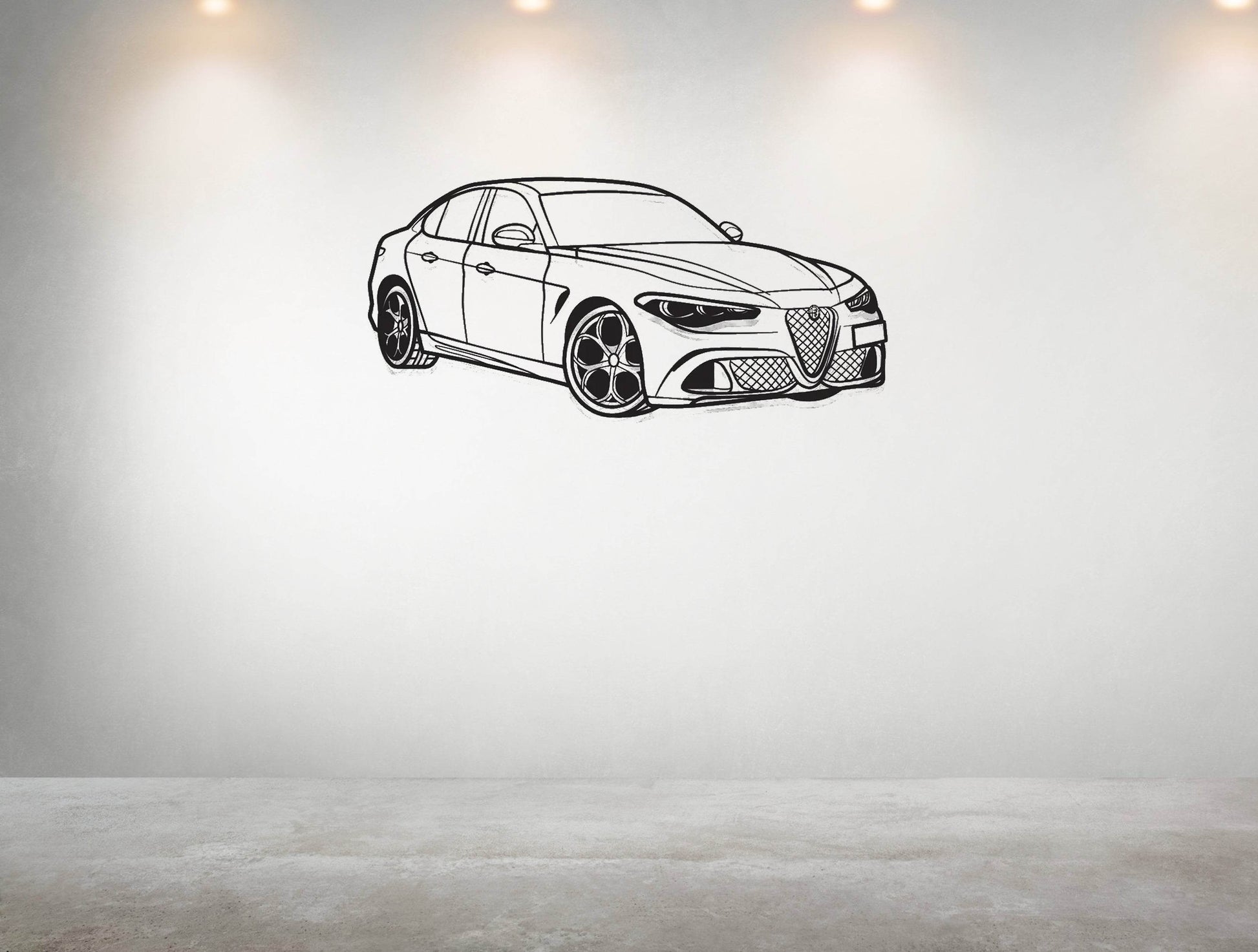 Giulia Quadrifoglio 100th Anniversary - Metal Wall Art - Metal Art