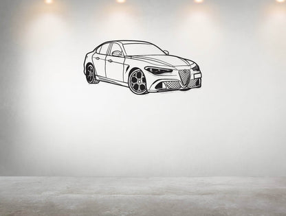 Giulia Quadrifoglio 100th Anniversary - Metal Wall Art - Metal Art
