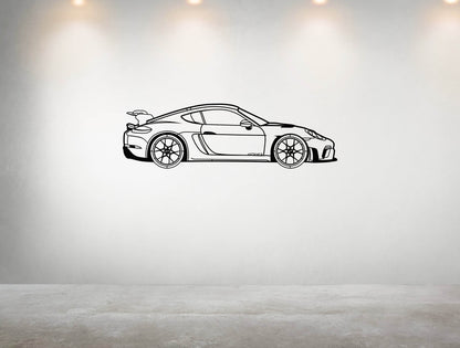 718 Cayman GT4 RS - Metal Wall Art - Metal Art