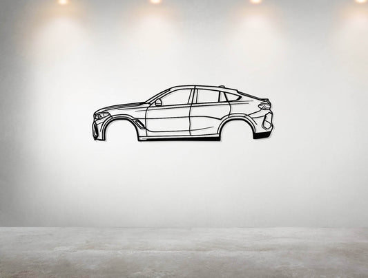X6 M F96 3rd Gen - Metal Wall Art - Metal Art