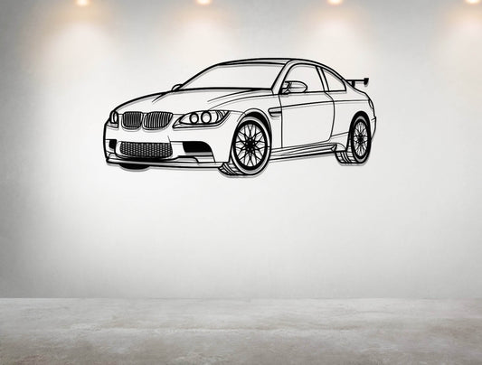 M3 E92 - Metal Wall Art - Metal Art