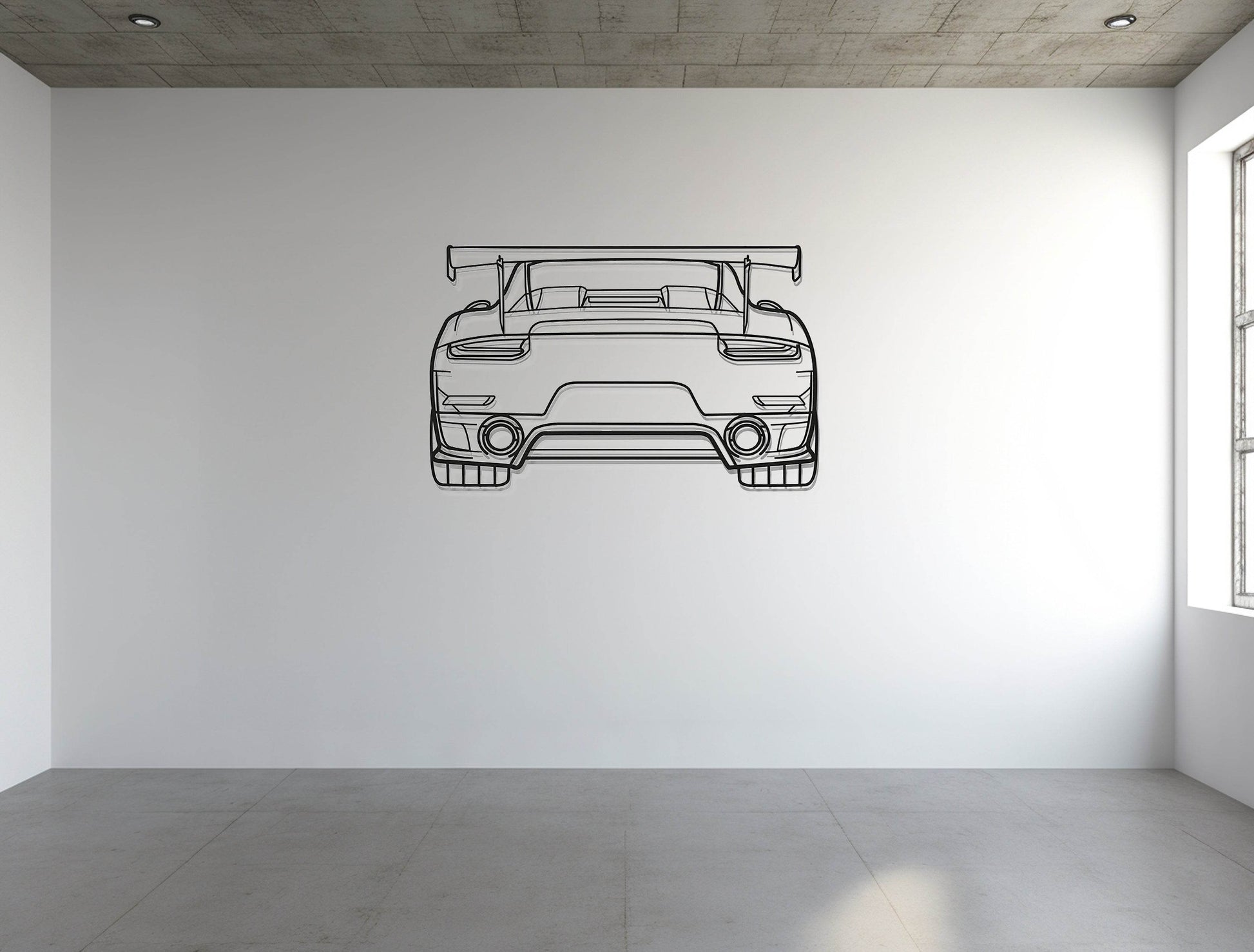 911 GT2 RS Model 991 - Metal Wall Art - Metal Art