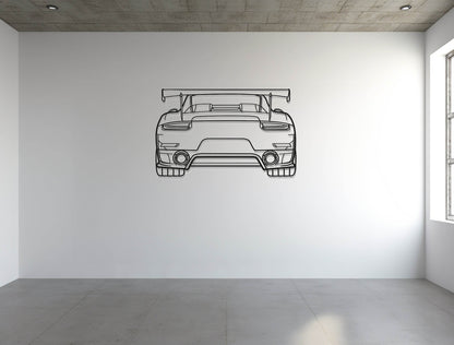 911 GT2 RS Model 991 - Metal Wall Art - Metal Art
