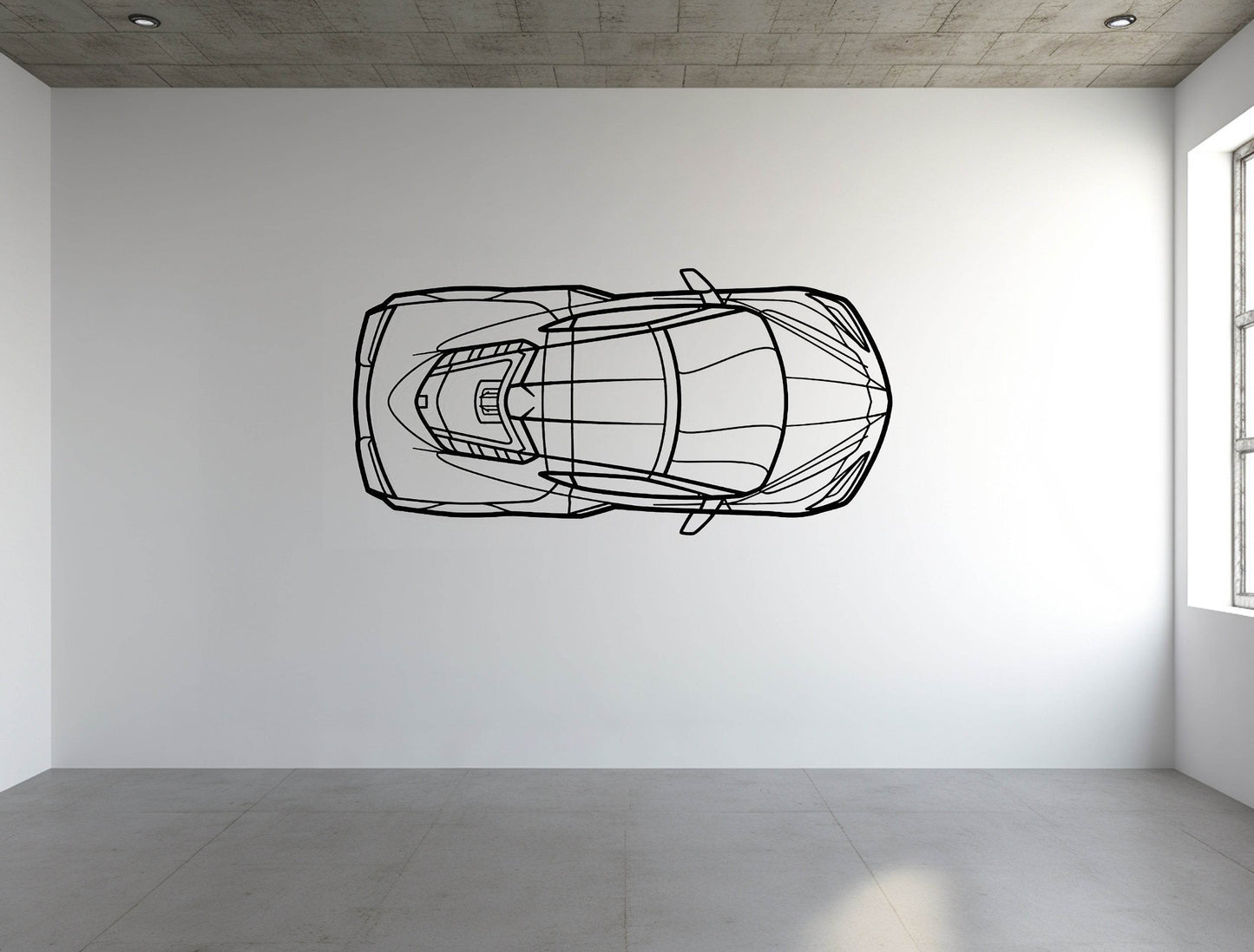 Corvette c8 TOP - Metal Wall Art - Metal Art