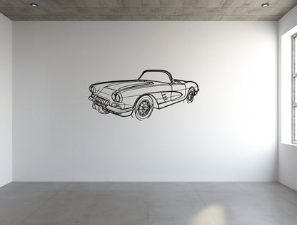 Corvette C1 1960 - Metal Wall Art