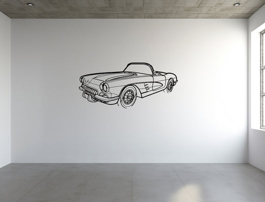 Corvette C1 1960 - Metal Wall Art