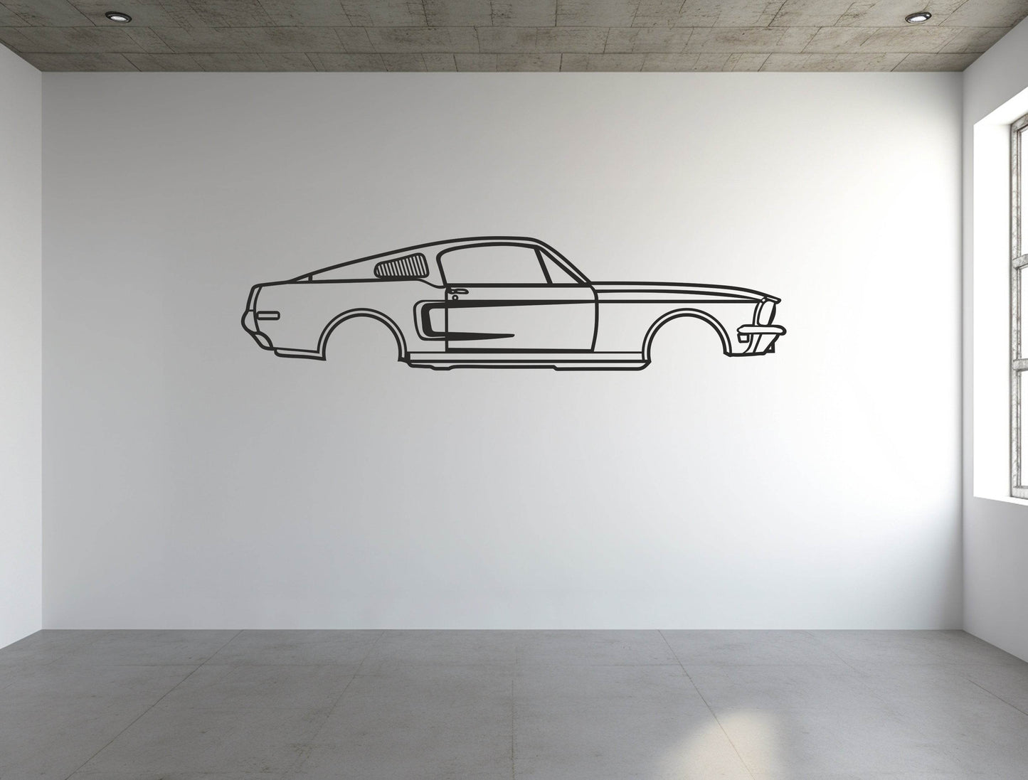 Mustang Fastback - Metal Wall Art - Metal Art