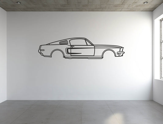 Mustang Fastback - Metal Wall Art - Metal Art
