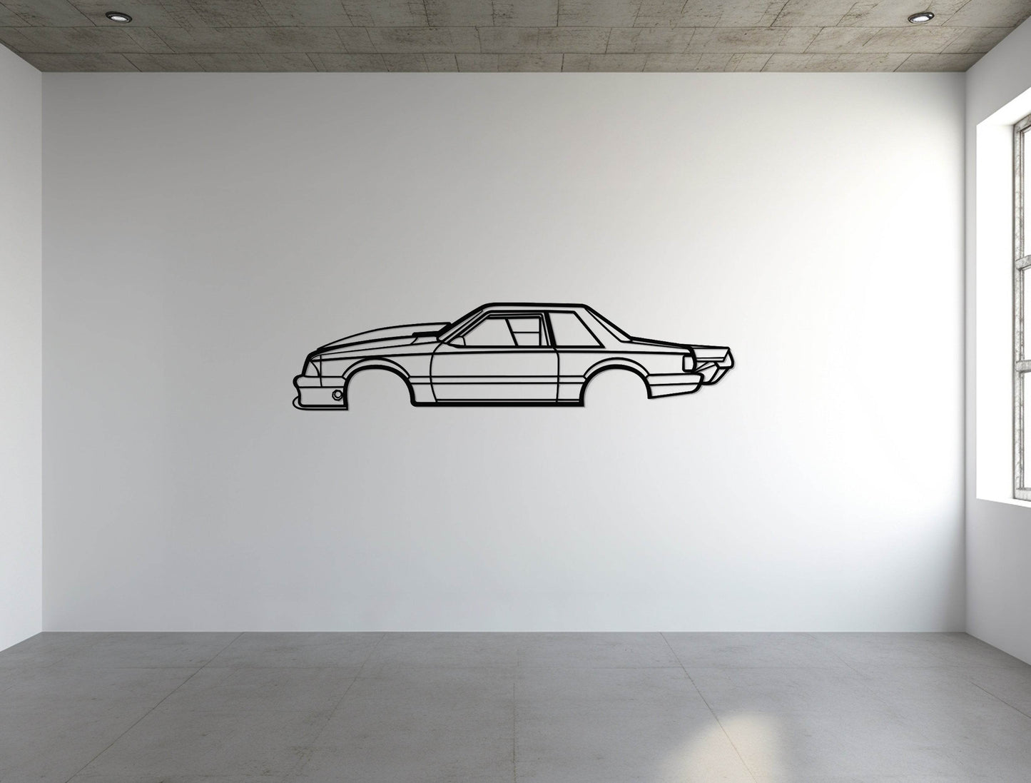 1989 Mustang Foxbody Drag Version - Metal Wall Art - Metal Art